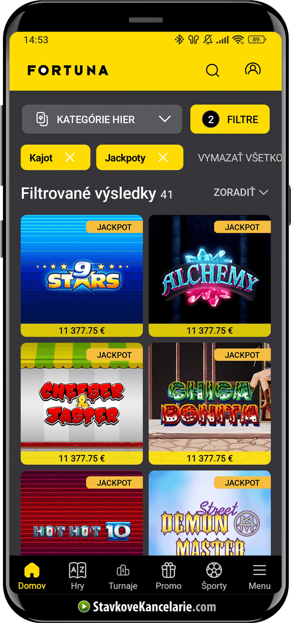 Jackpotové Kajot automaty 