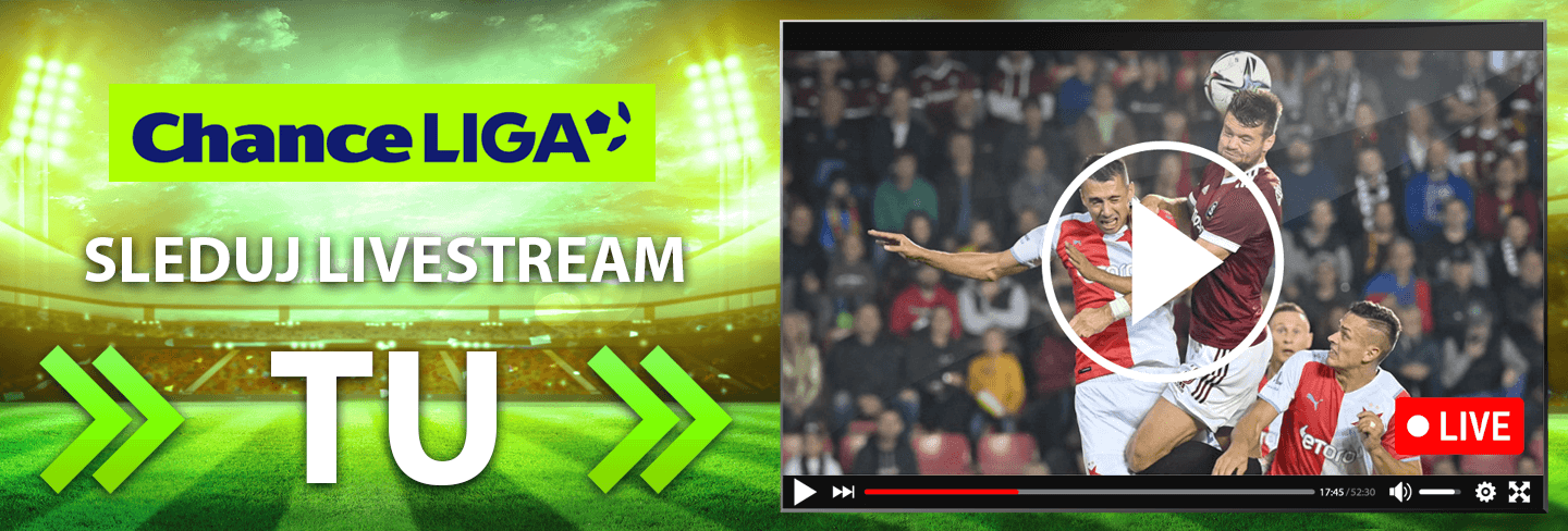 LIVE stream Fortuna ligy na TV Tipsport