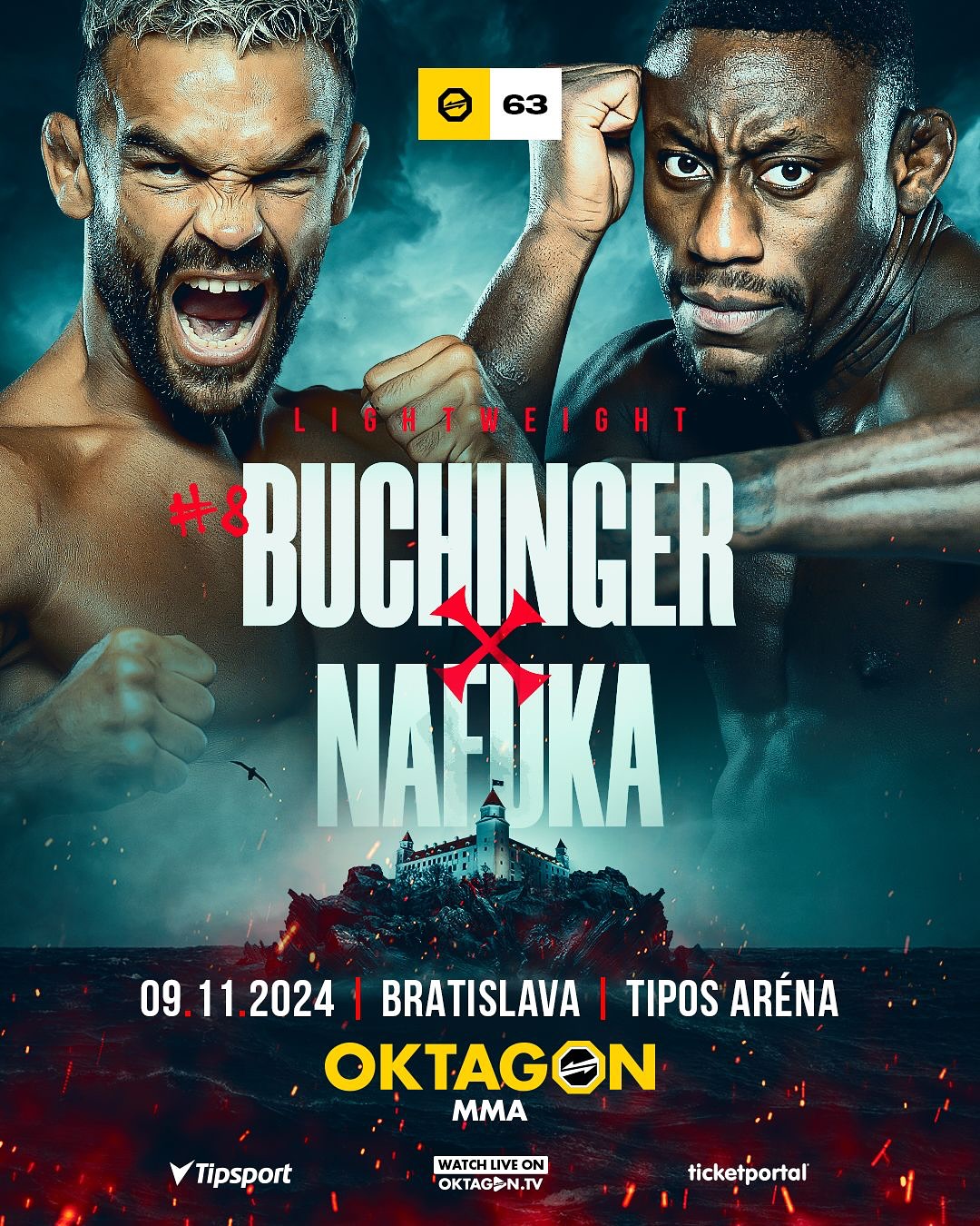 Zápas Buchinger vs. Nafuka na akcii Oktagon 63