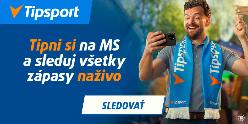 Sledujte livestream z MS vo futbale 2026 v Tipsporte s bonusom 30 €