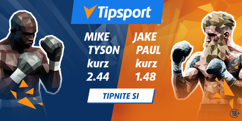 Kurzy na Mike Tyson vs Jake Paul v Tipsporte