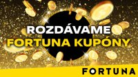 Rozdávame zadarmo 10 € Fortuna kupóny na online stávky
