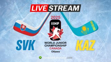 Slovensko – Kazachstan U20 ▶️ LIVE stream a TV | MS 2025